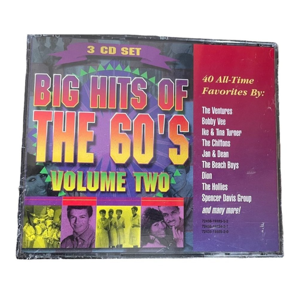 Big Hits of the 60s Volume 2 Three 3 CDs Sealed New Ships 1st Class